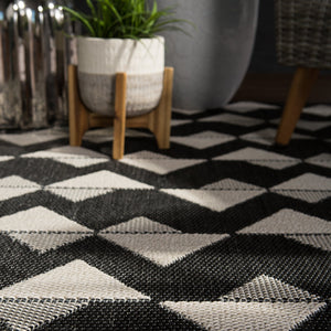 Jaipur Living Jaipur Living Zemira Flatweave Geometric Rug Indoor Outdoor Polypropylene Entryway Accent 4'X5'7" RUG145514