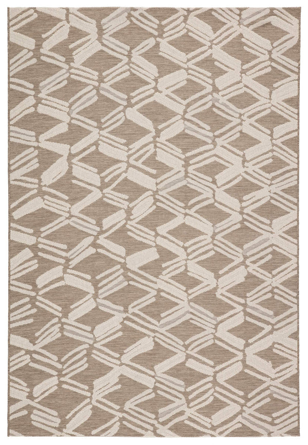 Jaipur Living Jaipur Living Caelum Flatweave Trellis Polypropylene Rug for Indoor Outdoor Spaces Beige 4'X5'7" RUG145519