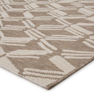 Jaipur Living Jaipur Living Caelum Flatweave Trellis Polypropylene Rug for Indoor Outdoor Spaces Beige 4'X5'7" RUG145519
