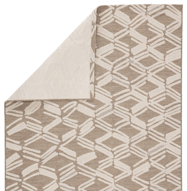Jaipur Living Jaipur Living Caelum Flatweave Trellis Polypropylene Rug for Indoor Outdoor Spaces Beige 4'X5'7" RUG145519