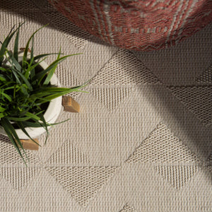 Jaipur Living Jaipur Living Zemira Flatweave Geometric Polypropylene Rug for Indoor Outdoor Spaces 4' X 5'7" RUG145529