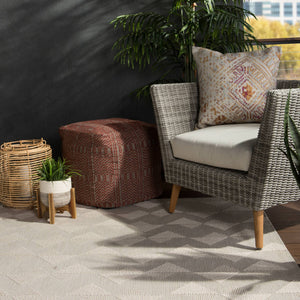 Jaipur Living Jaipur Living Zemira Flatweave Geometric Polypropylene Rug for Indoor Outdoor Spaces 4' X 5'7" RUG145529