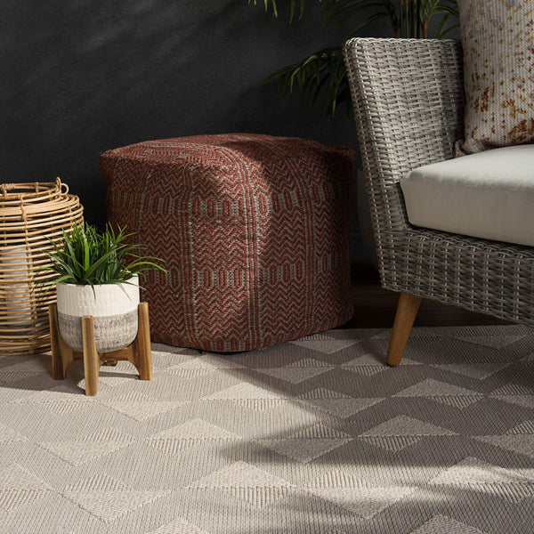 Jaipur Living Jaipur Living Zemira Flatweave Geometric Polypropylene Rug for Indoor Outdoor Spaces 4' X 5'7" RUG145529