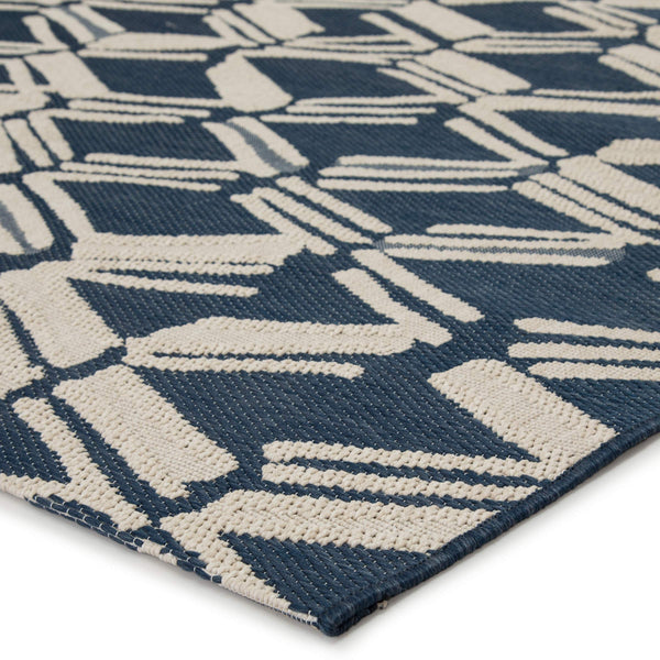 Jaipur Living Jaipur Living Caelum Flatweave Trellis Polypropylene Rug for Indoor Outdoor Spaces Navy 7'10"X10'10" RUG146082