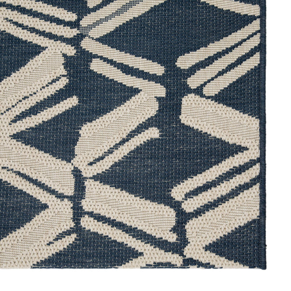 Jaipur Living Jaipur Living Caelum Flatweave Trellis Polypropylene Rug for Indoor Outdoor Spaces Navy 7'10"X10'10" RUG146082