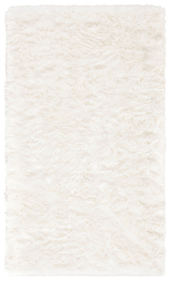 Safavieh Faux Ivory Shag Runner 2X8 Ft – Plush 2.375" Pile, Japanese Acrylic, Flokati-Inspired Luxury Rug For Hallways FSS235A-280
