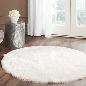 Safavieh Faux Ivory Shag Runner 2X8 Ft – Plush 2.375" Pile, Japanese Acrylic, Flokati-Inspired Luxury Rug For Hallways FSS235A-280