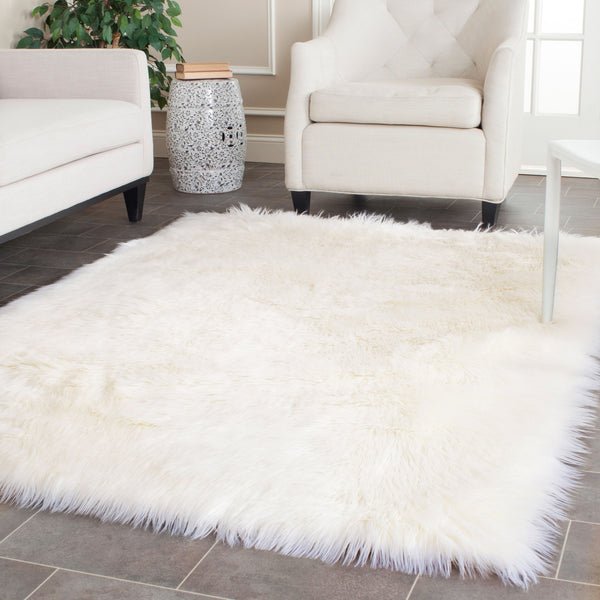 Safavieh Faux Ivory Shag Runner 2X8 Ft – Plush 2.375" Pile, Japanese Acrylic, Flokati-Inspired Luxury Rug For Hallways FSS235A-280
