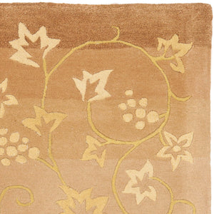 Safavieh French Tapis 231a Stripe Vine - Luxurious Hand-tufted Botanical Runner Rug For Elegant Home Decor Assorted Silk And Wool Ft231a-212