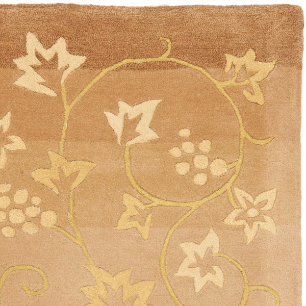 Safavieh French Tapis 231a Stripe Vine - Luxurious Hand-tufted Botanical Runner Rug For Elegant Home Decor Assorted Silk And Wool Ft231a-212
