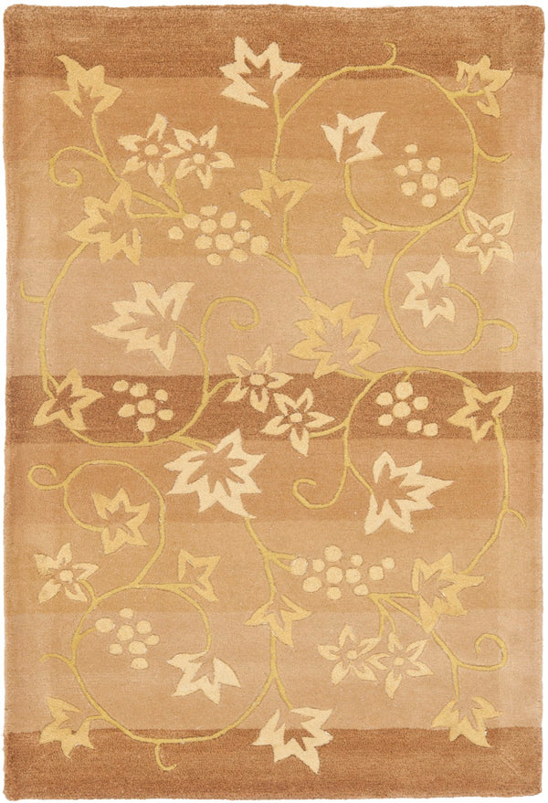Safavieh French Tapis 231a Stripe Vine - Luxurious Hand-tufted Botanical Runner Rug For Elegant Home Decor Assorted Silk And Wool Ft231a-212