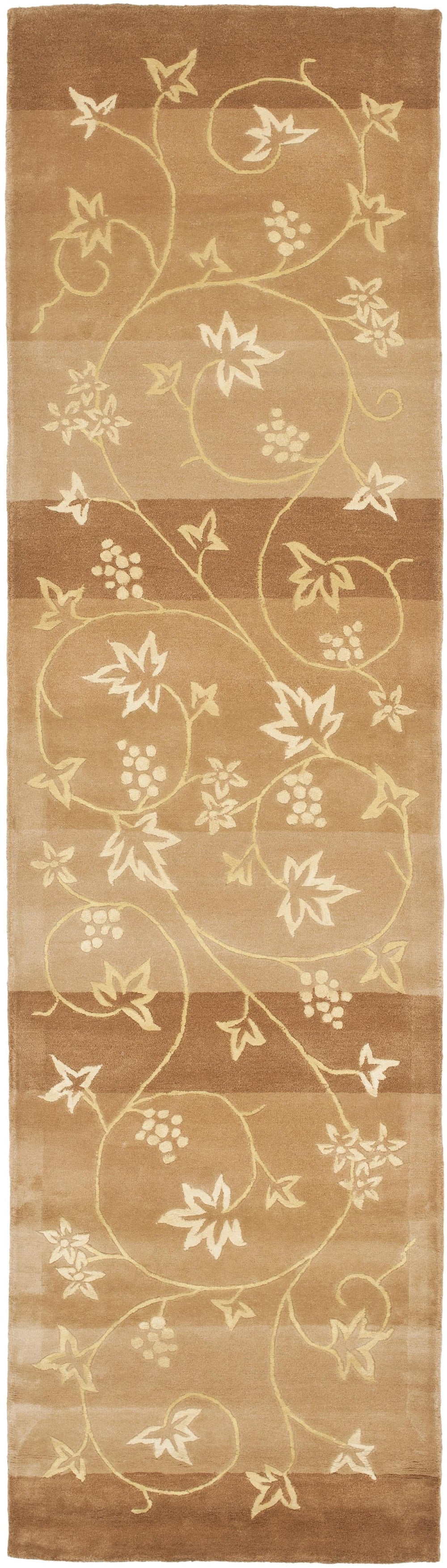 Safavieh French Hand Tufted Silk And Wool Runner Rug 2'6" X 8' - Elegant Floral Design For Luxurious Spaces Assorted Silk And Wool Ft231a-28