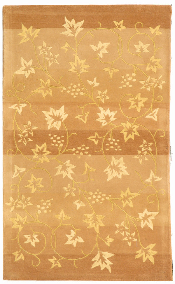 Safavieh French Tapis 231a Stripe Vine - Luxurious Hand-tufted Botanical Runner Rug For Elegant Home Decor Assorted Silk And Wool Ft231a-212