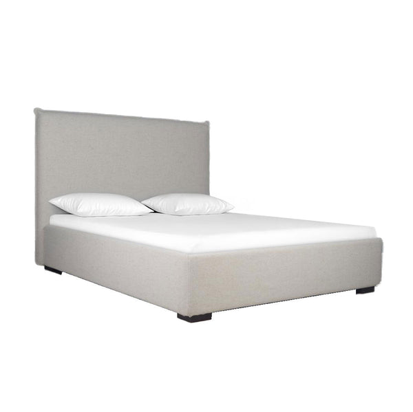 Lh Imports Allure Storage Queen Bed - Maya Oatmeal: Elegant Design With Ample Storage For Stylish Home Decor Beige Wood,Metal,Polyester,Linen,Gas Lift,Pu Foam,Polyester Fiber Fth032q