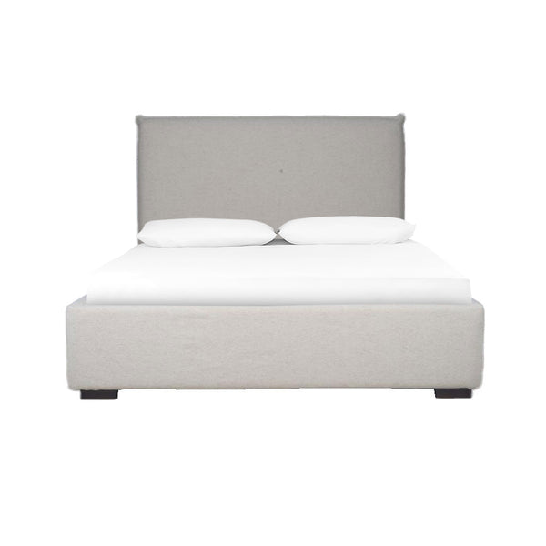 Lh Imports Allure Storage Queen Bed - Maya Oatmeal: Elegant Design With Ample Storage For Stylish Home Decor Beige Wood,Metal,Polyester,Linen,Gas Lift,Pu Foam,Polyester Fiber Fth032q