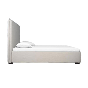 Lh Imports Allure Storage Queen Bed - Maya Oatmeal: Elegant Design With Ample Storage For Stylish Home Decor Beige Wood,Metal,Polyester,Linen,Gas Lift,Pu Foam,Polyester Fiber Fth032q