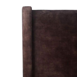 Lh Imports Cora Storage King Bed - Luxurious Velvet Design For Elegant Home Decor And Maximum Storage Space Brown Plywood,Mdf,Rubberwood,Metal,Polyester,Linen,Gas Lift,Pu Foam,Polyester Fiber Fth034k