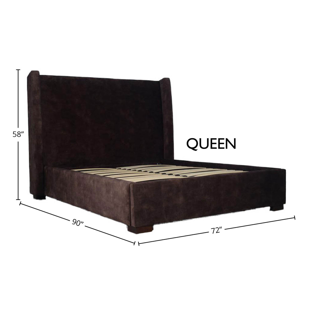 Lh Imports Cora Storage King Bed - Luxurious Velvet Design For Elegant Home Decor And Maximum Storage Space Brown Plywood,Mdf,Rubberwood,Metal,Polyester,Linen,Gas Lift,Pu Foam,Polyester Fiber Fth034q