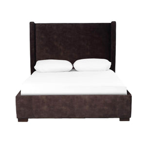 Lh Imports Cora Storage King Bed - Luxurious Velvet Design For Elegant Home Decor And Maximum Storage Space Brown Plywood,Mdf,Rubberwood,Metal,Polyester,Linen,Gas Lift,Pu Foam,Polyester Fiber Fth034q
