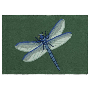 Trans Ocean Liora Manne Frontporch Indoor/Outdoor Dragonfly Mat – Vibrant Botanical Design For Any Space Green Polyester,Acrylic Ftp34455606