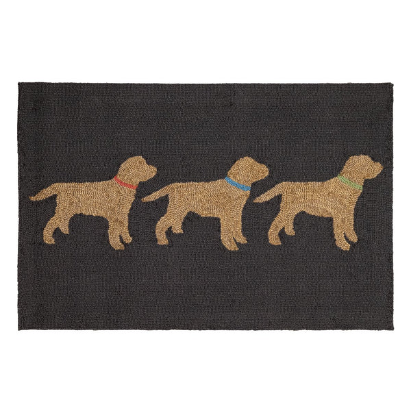 Trans Ocean Liora Manne Frontporch Indoor/Outdoor Rug - Charming Yellow Labs Design Perfect For Pet Lovers Grey Polyester,Acrylic Ftp34457547