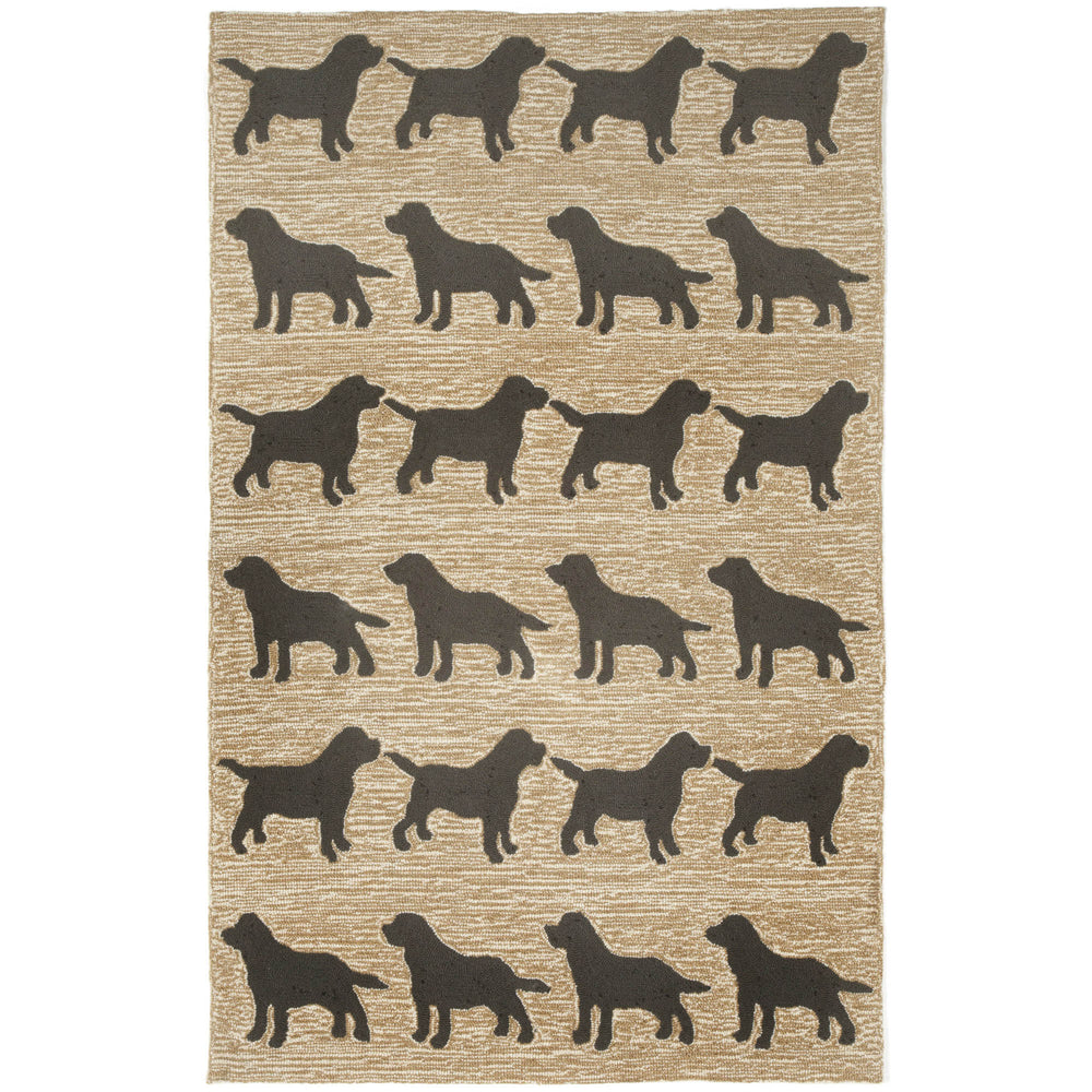 Trans Ocean Liora Manne Frontporch Doggies Indoor/Outdoor Decorative Mat For Pet Lovers - Stylish & Durable Natural Polyester,Acrylic Ftp46146748