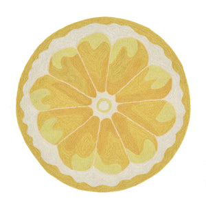 Trans Ocean Liora Manne Frontporch Lemon Slice Indoor/Outdoor Mat – Whimsical, Durable Rug For Any Space Yellow Polyester,Acrylic Ftpd3155609