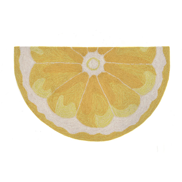 Trans Ocean Liora Manne Frontporch Lemon Slice Indoor/Outdoor Mat – Whimsical, Durable Rug For Any Space Yellow Polyester,Acrylic Ftph8155609