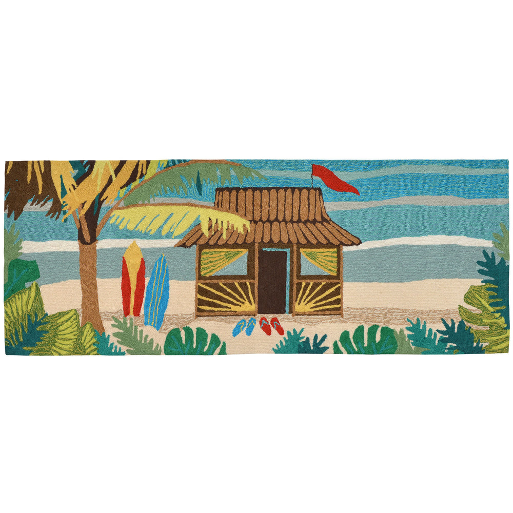 Trans Ocean Liora Manne Frontporch Coastal Tiki Hut Indoor/Outdoor Mat - Colorful, Durable, Beachy Charm Multi Polyester,Acrylic Ftpr5153644