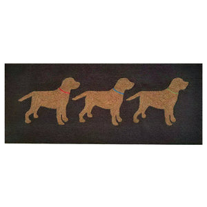 Trans Ocean Liora Manne Frontporch Indoor/Outdoor Rug - Charming Yellow Labs Design Perfect For Pet Lovers Grey Polyester,Acrylic Ftpr5457547