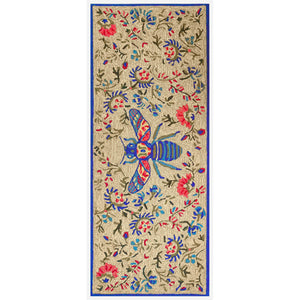 Trans Ocean Liora Manne Frontporch Flora Bee Indoor/Outdoor Rug - Vibrant Garden Design With Queen Bee Artistry Natural Polyester,Acrylic Ftpr5463822