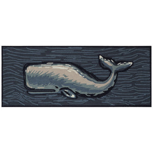 Trans Ocean Liora Manne Frontporch Whale Indoor/Outdoor Mat - Stunning Coastal Design For Modern Spaces Blue Polyester,Acrylic Ftpr5471804