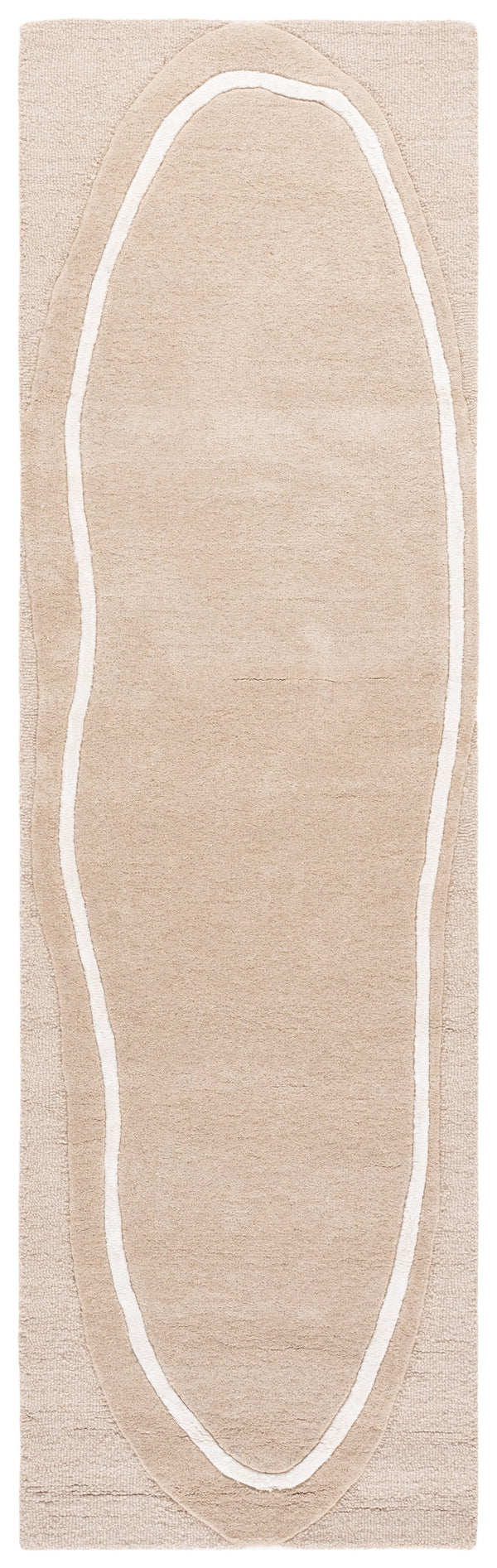 Safavieh Fifth Hand-Tufted Beige Ivory Area Rug — 70% Wool Blend, Low Pile, Luxurious Soft Texture For Modern Homes 8'-0" x 10'-0" FTV106B-8