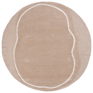 Safavieh Fifth Hand-Tufted Beige Ivory Area Rug — 70% Wool Blend, Low Pile, Luxurious Soft Texture For Modern Homes 8'-0" x 10'-0" FTV106B-8