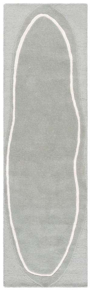 Safavieh Fifth Hand-Tufted Grey Ivory Runner Rug — Plush Wool-Blend, Low-Profile Modern Elegance For Hallways 2'-3" x 8'-0" FTV106F-28