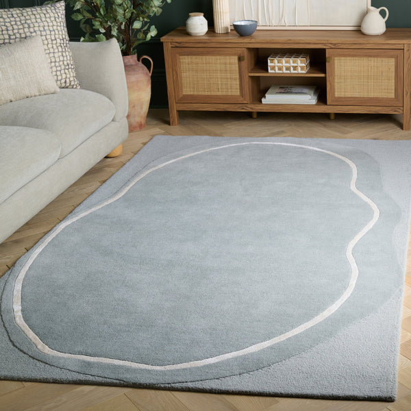 Safavieh Fifth Hand-Tufted Grey Ivory Runner Rug — Plush Wool-Blend, Low-Profile Modern Elegance For Hallways 2'-3" x 8'-0" FTV106F-28