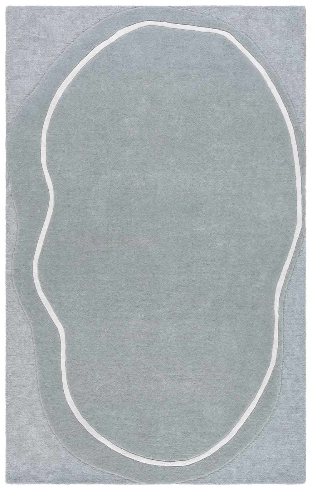 Safavieh Fifth Elegant Grey And Ivory Area Rug — Hand‑Tufted Wool Blend, Low‑Profile Design For Versatile Modern Spaces 4'-0" x 6'-0" FTV106F-4