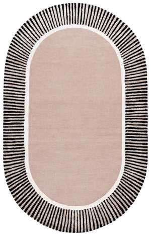 Safavieh Fifth Avenue Hand-tufted Area Rug – Luxurious Wool Blend In Elegant Design For Modern Home Decor Light Brown ,Black 65% Wool,25% Viscose,10% Cotton Ftv107t-3ov