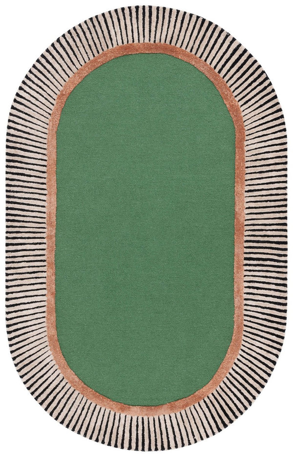 Safavieh Fifth Avenue 107 FTV107 Hand Tufted Modern Rug Green / Black FTV107Y-6OV