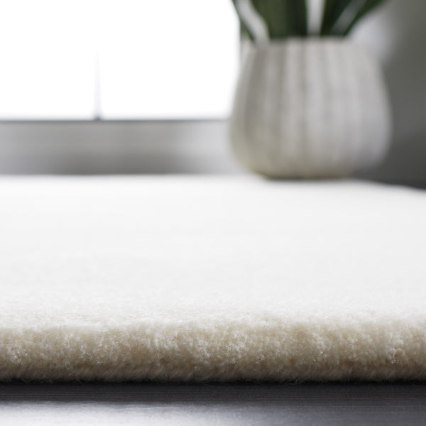 Safavieh Fifth Avenue Hand Tufted Wool Area Rug Solid Ivory Oversized Living Room Accent Off-White 11'-0" x 15'-0" FTV128A-1115