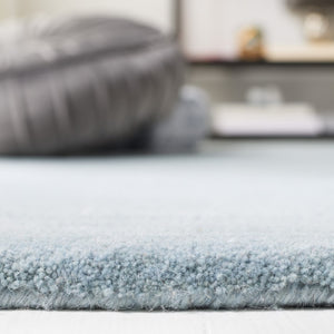 Safavieh Fifth Avenue Hand Tufted Wool Area Rug Solid Ivory Oversized Living Room Accent Blue 10'-0" x 14'-0" FTV128M-10