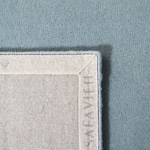 Safavieh Fifth Avenue Hand Tufted Wool Area Rug Solid Ivory Oversized Living Room Accent Blue 10'-0" x 14'-0" FTV128M-10