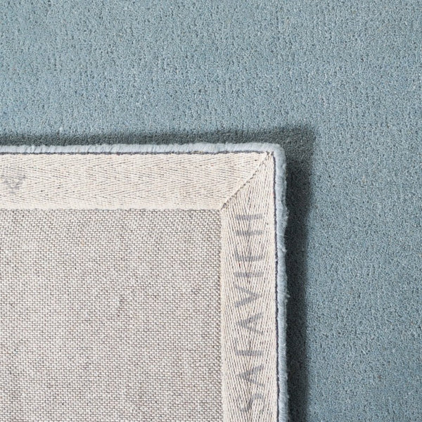 Safavieh Fifth Avenue Hand Tufted Wool Area Rug Solid Ivory Oversized Living Room Accent Blue 10'-0" x 14'-0" FTV128M-10