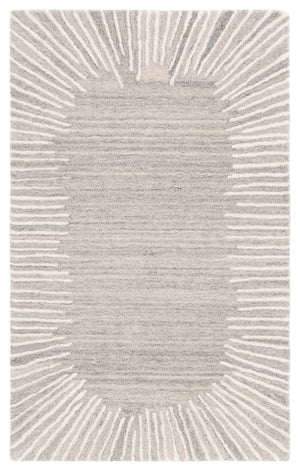 Safavieh Fifth Modern Geometric Grey Ivory Area Rug — Hand‑Tufted Wool Blend, Low‑Profile Comfort & Durable Craftsmanship 2'-3" x 5'-0" FTV129F-25
