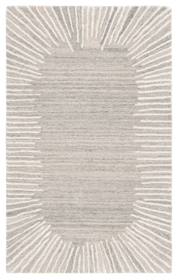 Safavieh Fifth Modern Geometric Grey Ivory Area Rug — Hand‑Tufted Wool Blend, Low‑Profile Comfort & Durable Craftsmanship 2'-3" x 5'-0" FTV129F-25