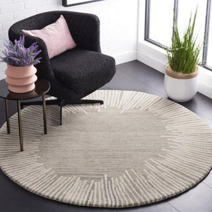 Safavieh Fifth Modern Geometric Grey Ivory Area Rug — Hand‑Tufted Wool Blend, Low‑Profile Comfort & Durable Craftsmanship 2'-3" x 5'-0" FTV129F-25