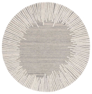 Safavieh Fifth Modern Geometric Grey Ivory Area Rug — Hand‑Tufted Wool Blend, Low‑Profile Comfort & Durable Craftsmanship 2'-3" x 5'-0" FTV129F-25