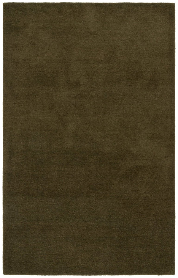 Safavieh Fifth Avenue Hand Tufted Wool Rug Solid Olive Plush Pile Living Room Bedroom FTV134X-5