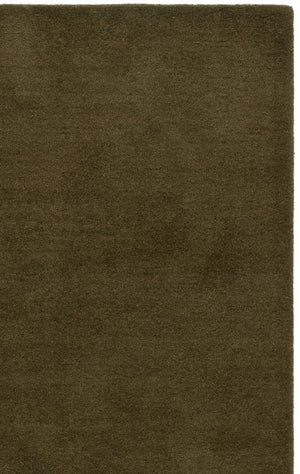 Safavieh Fifth Avenue Hand Tufted Wool Rug Solid Olive Plush Pile Living Room Bedroom FTV134X-5