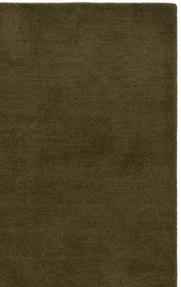 Safavieh Fifth Avenue Hand Tufted Wool Rug Solid Olive Plush Pile Living Room Bedroom FTV134X-5